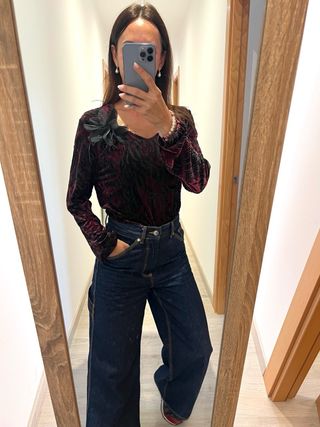 Jersey terciopelo Escolá estampado XL