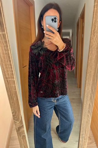 Jersey terciopelo Escolá estampado XL