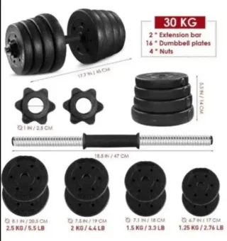 Pesas 30 kg ajustables