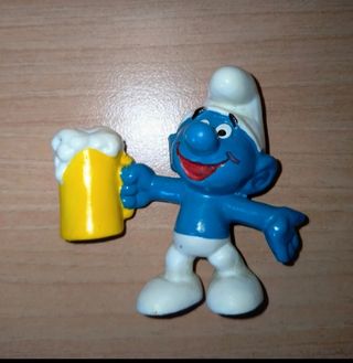 Puffo con Boccale Birra