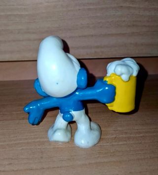 Puffo con Boccale Birra