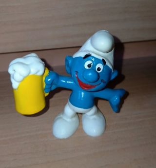 Puffo con Boccale Birra