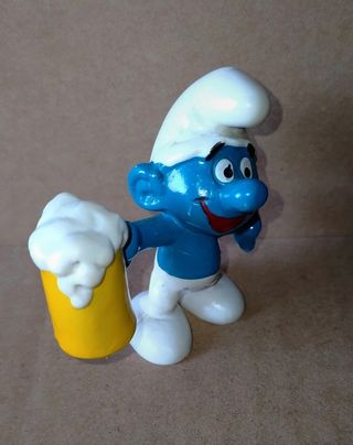 Puffo con Boccale Birra