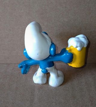 Puffo con Boccale Birra