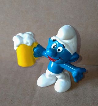 Puffo con Boccale Birra