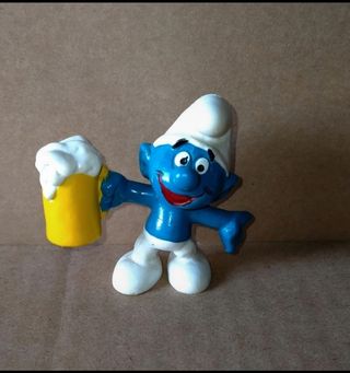 Puffo con Boccale Birra