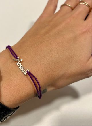 Lote 4 pulseras finas plata