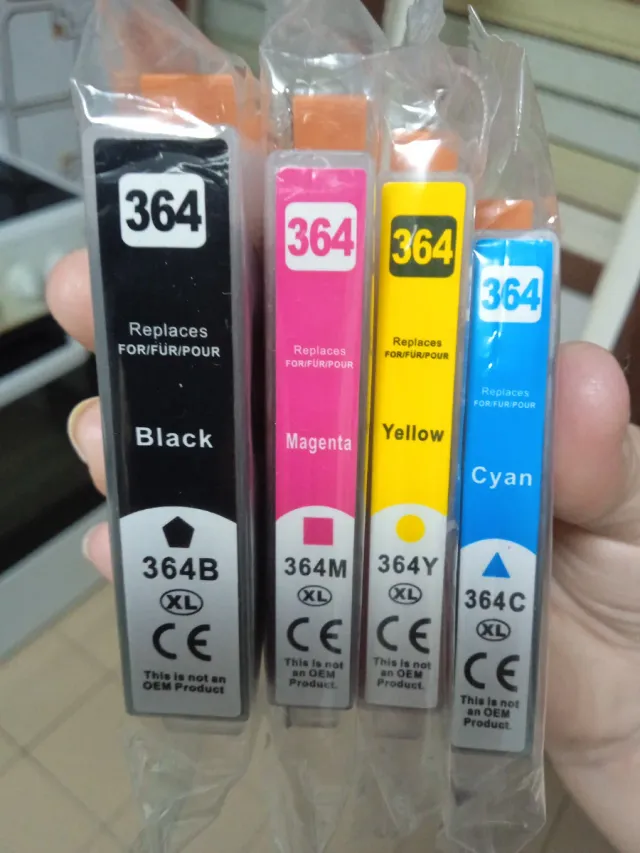 Cartuchos Tinta HP 364  Negro Magenta Amarillo C