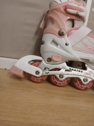 Patines rosas niña talla 31-34 ajustable