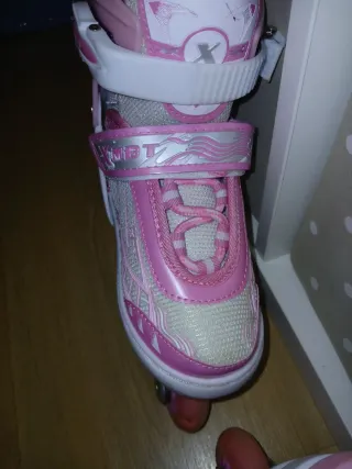 Patines rosas niña talla 31-34 ajustable