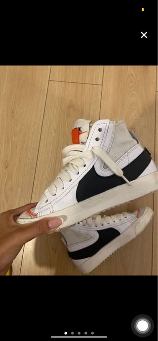 Nike Blazer Altas Blancas y Negras