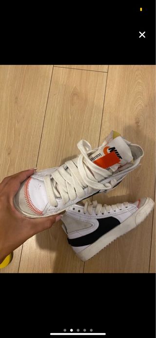 Nike Blazer Altas Blancas y Negras