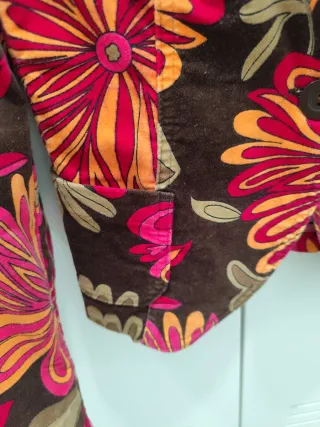 Chaqueta Benetton Talla S Estampado Floral