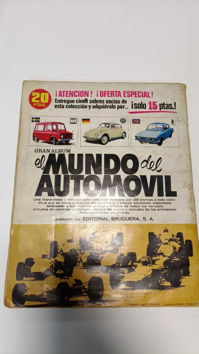 El Mundo del Automóvil album cromos