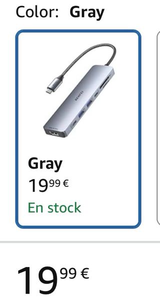 Hub USB-C 7 en 1 HDMI BENFEI Gris