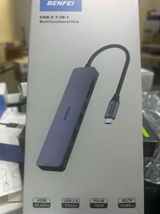 Hub USB-C 7 en 1 HDMI BENFEI Gris