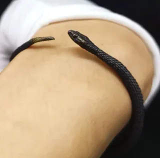 Figura serpiente de cobre metal macizo