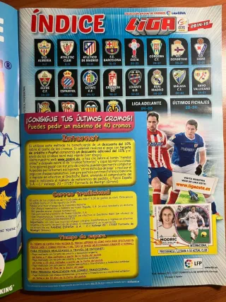 Álbum cromos Panini Liga BBVA 2014-2015