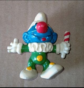 Puffo originale. Puffo vintage. Puffo raro clown.