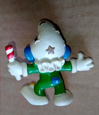 Puffo originale. Puffo vintage. Puffo raro clown.