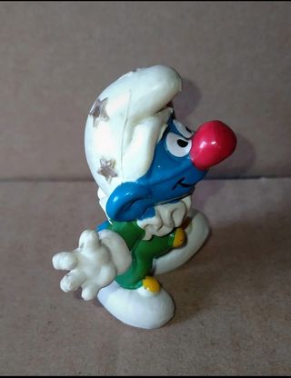 Puffo originale. Puffo vintage. Puffo raro clown.
