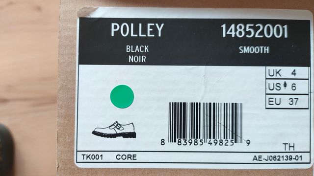 Zapatos Mary Jane Polley Dr. Martens Negros