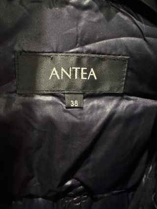 Abrigo de plumas azul/morado