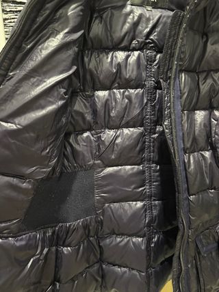 Abrigo de plumas azul/morado