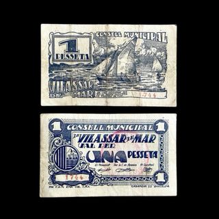 1 Peseta Vilassar de Mar 1944