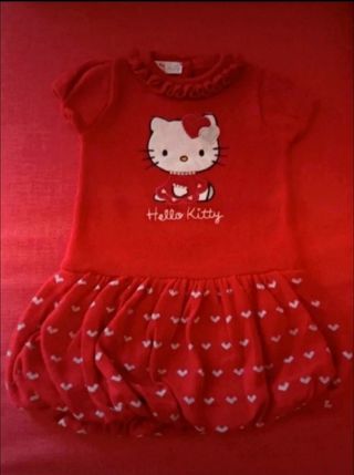 Vestitino Hello Kitty rosso 24 mesi