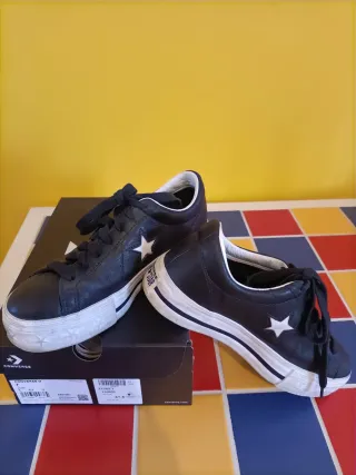 Converse One Star Pelle Nere Tg 37.5