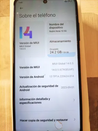 Xiaomi Redmi Note 10 5G 128GB Nero