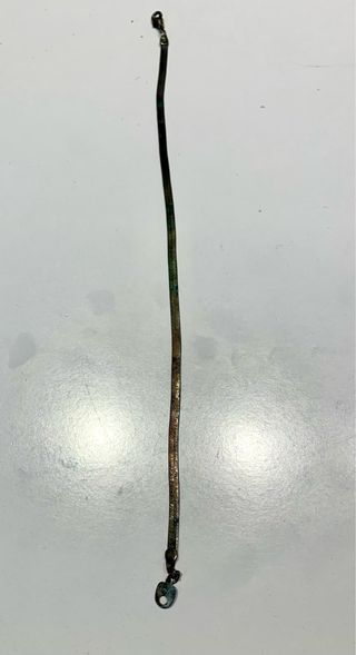 Tobillera plana de plata 24cm