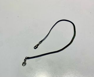 Tobillera plana de plata 24cm