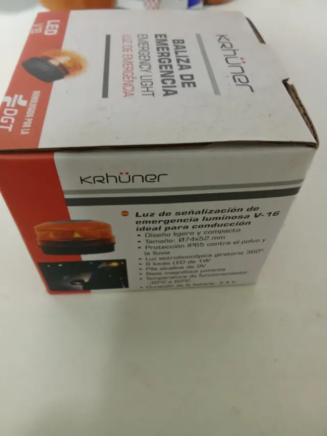 Segnale luminoso LED per emergenza auto DGT