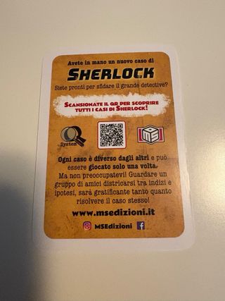 Sherlock Stanza 208 - Gioco investigativo