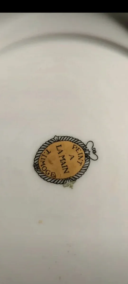 Vassoio Limoges decorato floreale