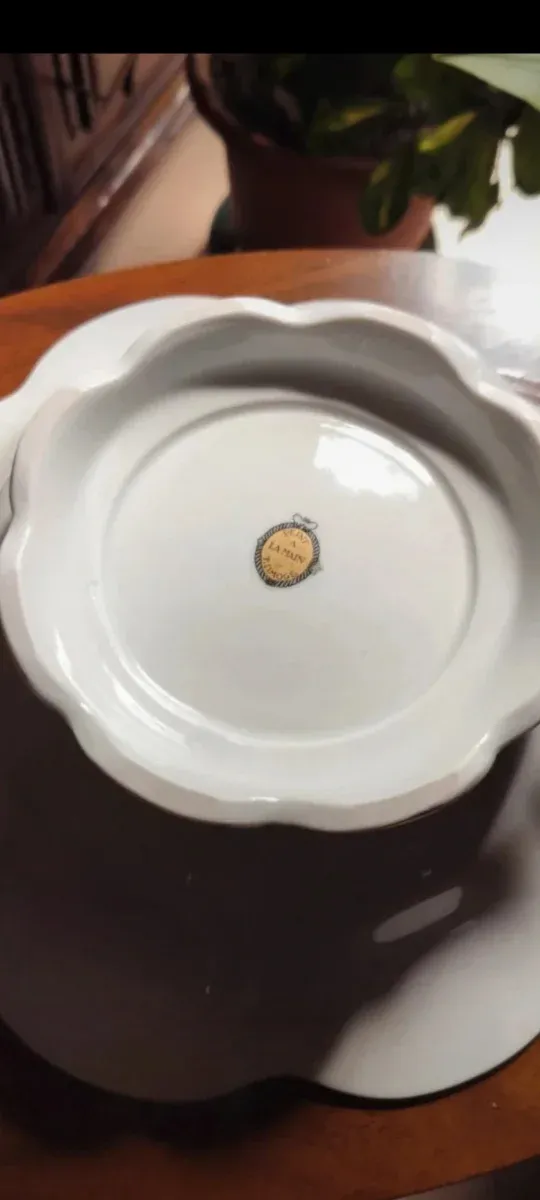 Vassoio Limoges decorato floreale