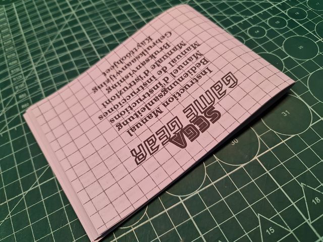 Manuale di sostituzione per console Game Gear PAL multilingue