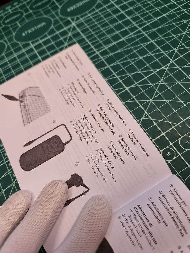 Manuale di sostituzione per console Game Gear PAL multilingue