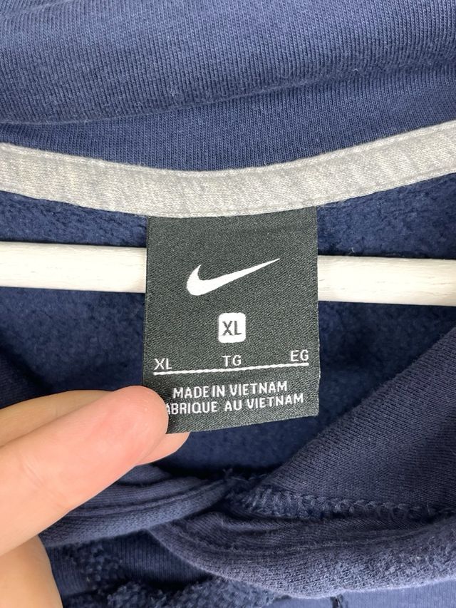Felpa Nike USA Hoodie Retro Y2K Oversize Blu