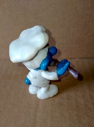 Puffo cuoco. Puffo originale vintage.