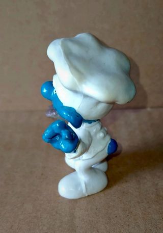 Puffo cuoco. Puffo originale vintage.