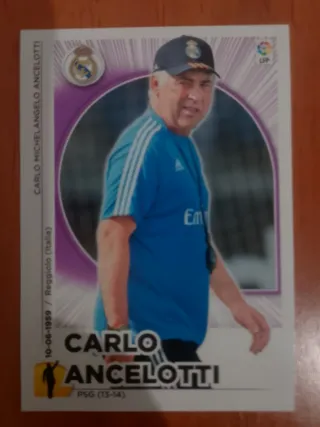 Cromo Carlo Ancelotti Liga Panini 2014 - 2015