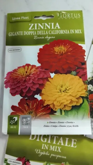 5 bustine semi fiori Hortus Mix