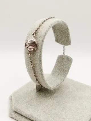 Braccialetto argento donna charm ciondolo pesce