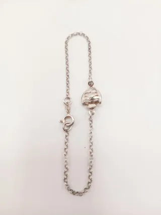 Braccialetto argento donna charm ciondolo pesce
