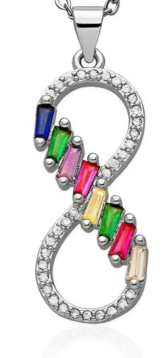 Collar Infinito Acero 316 L Colores AVANCY
