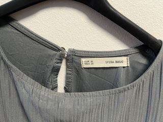 Vestido gris plisado L-XL