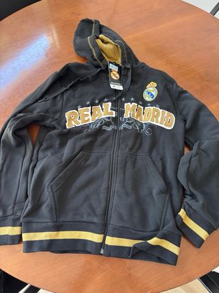 Sudadera Real Madrid Negra y Dorada